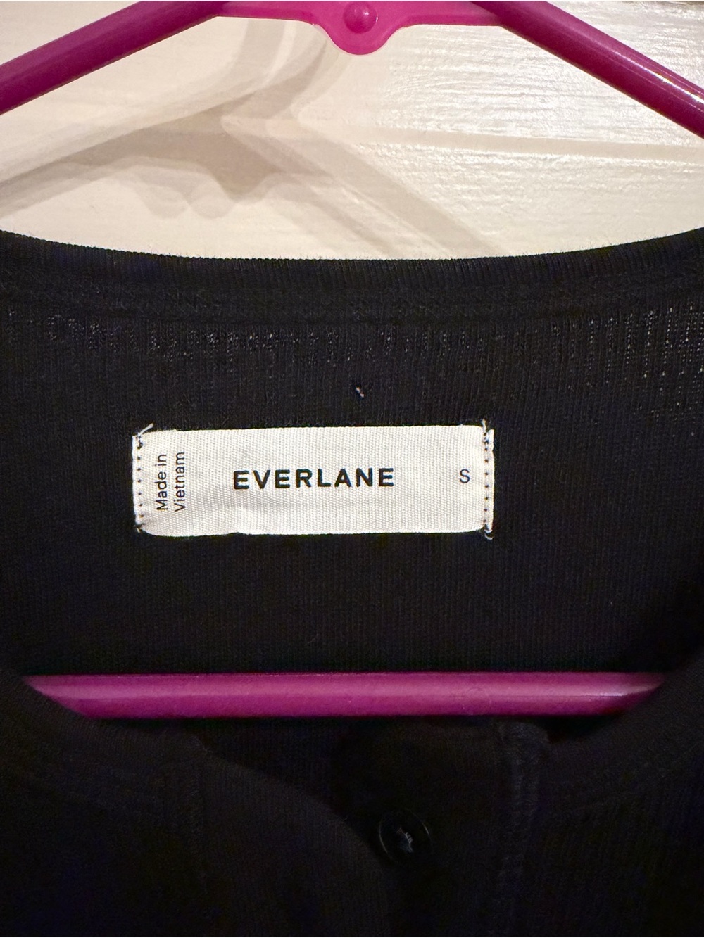 Everlane boxy henley in black size small - Picture 5 of 5